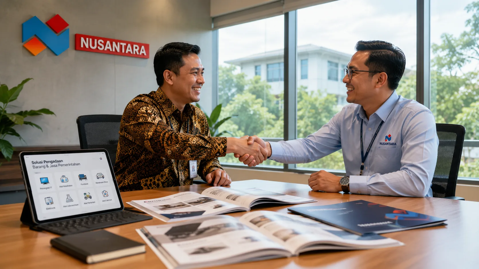 Kerjasama dan konsultasi profesional antara pejabat pengadaan dengan vendor terpercaya Solusi Klik Nusantara.