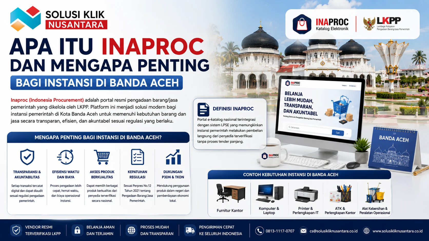 Apa Itu Inaproc dan Mengapa Penting bagi Instansi di Banda Aceh untuk pengadaan barang dan jasa pemerintah secara transparan.