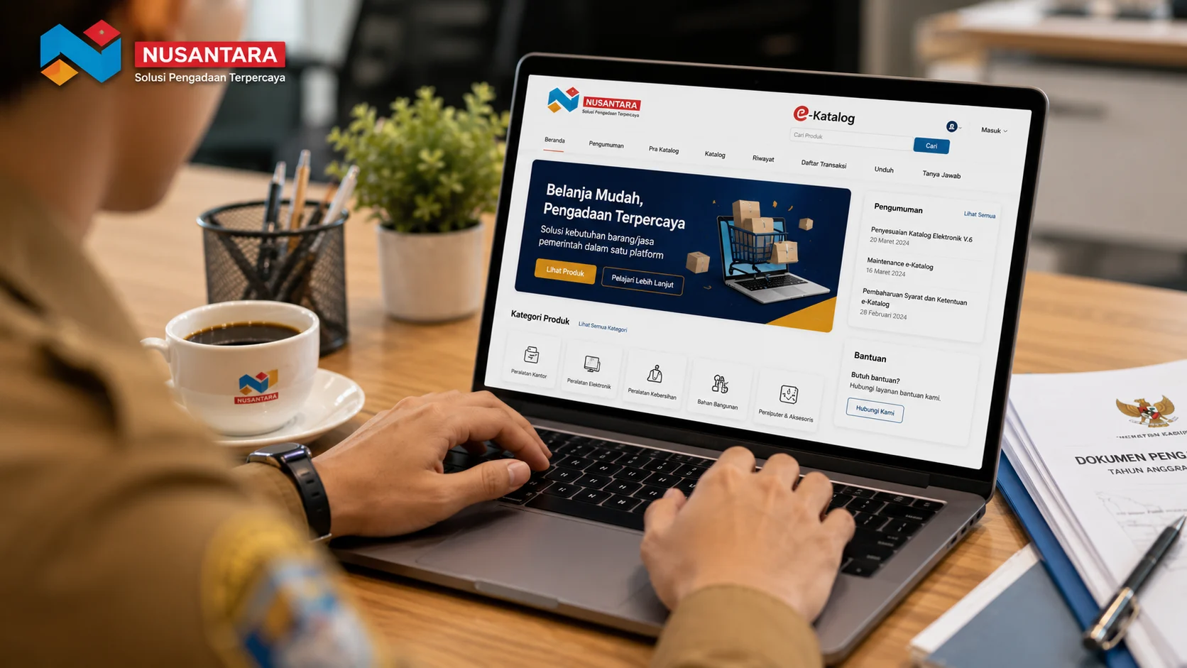 Proses belanja barang instansi pemerintah Kabupaten Solok Selatan melalui platform digital e-Katalog dan Inaproc.
