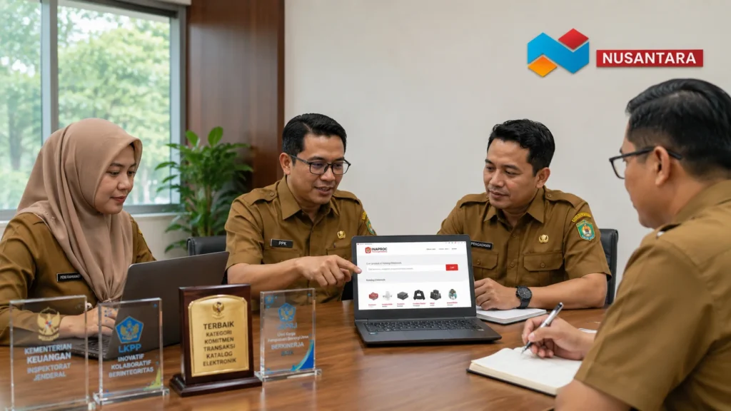 PPK melakukan pengadaan Inaproc Kabupaten Lumajang untuk kebutuhan plakat melalui katalog elektronik.