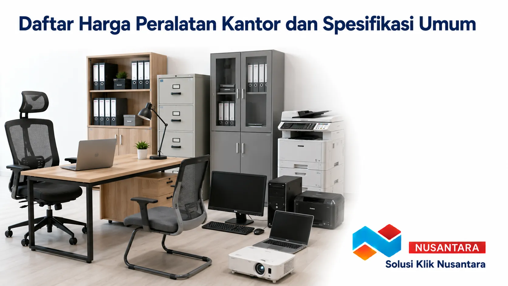 Beragam peralatan kantor dengan spesifikasi dan kisaran harga berbeda untuk kebutuhan operasional instansi dan perusahaan.