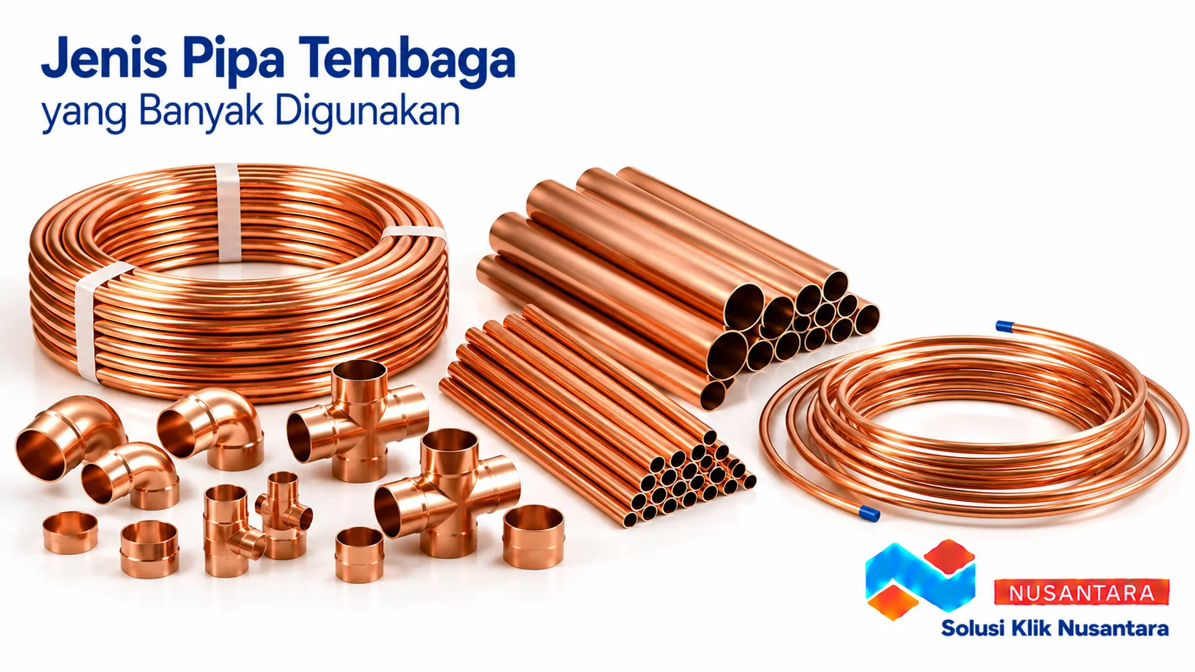 Jenis pipa tembaga yang banyak digunakan untuk instalasi HVAC, refrigerasi, dan kebutuhan industri.