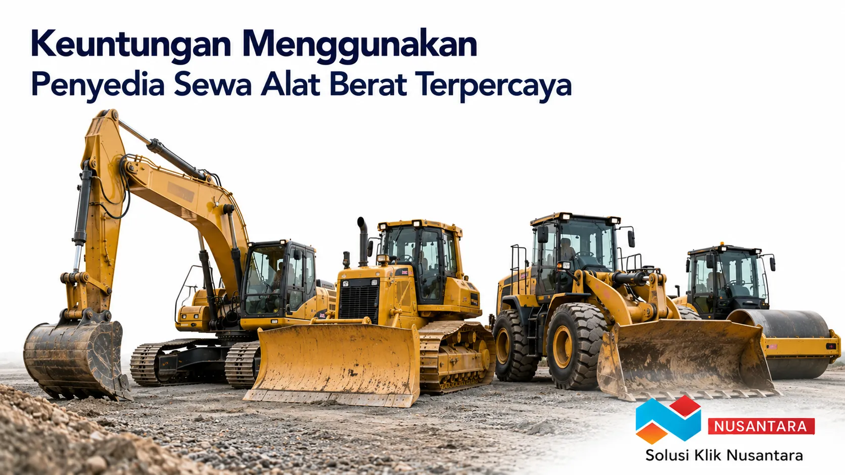 Unit alat berat yang terawat dari penyedia sewa terpercaya untuk mendukung kelancaran proyek konstruksi dan infrastruktur.