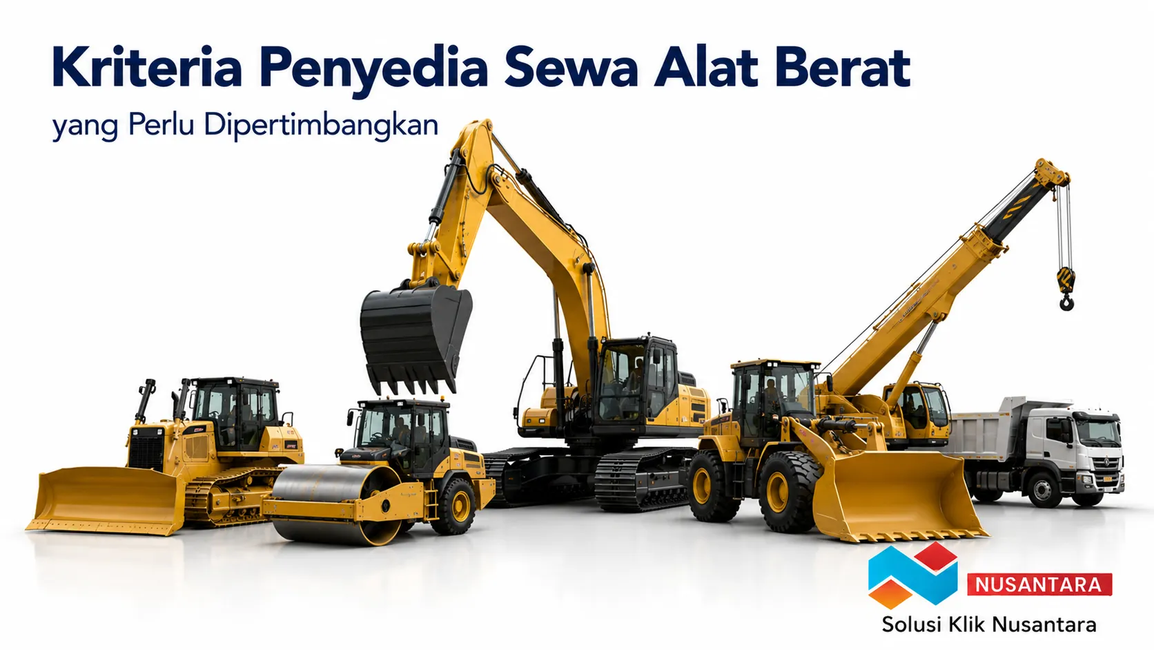 Beragam alat berat untuk mendukung proyek infrastruktur dengan penyedia sewa alat berat yang profesional dan terpercaya.