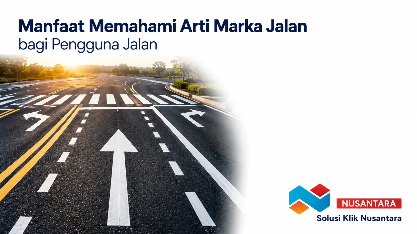 Marka jalan membantu pengguna memahami arah, batas lajur, dan aturan untuk meningkatkan keselamatan berkendara.