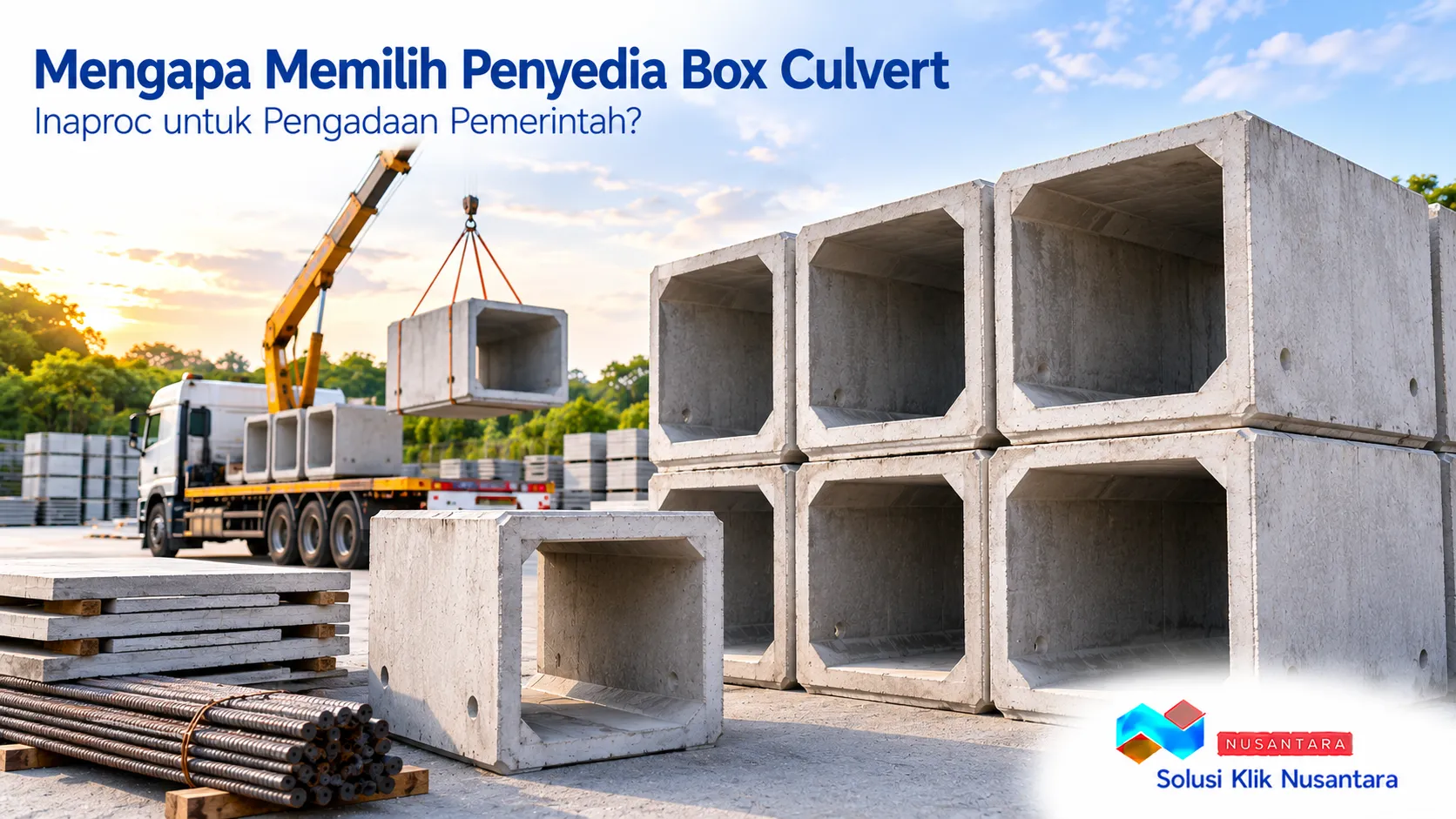 Penyedia Box Culvert Inaproc untuk pengadaan pemerintah dengan produk beton pracetak berkualitas dan sesuai spesifikasi proyek.