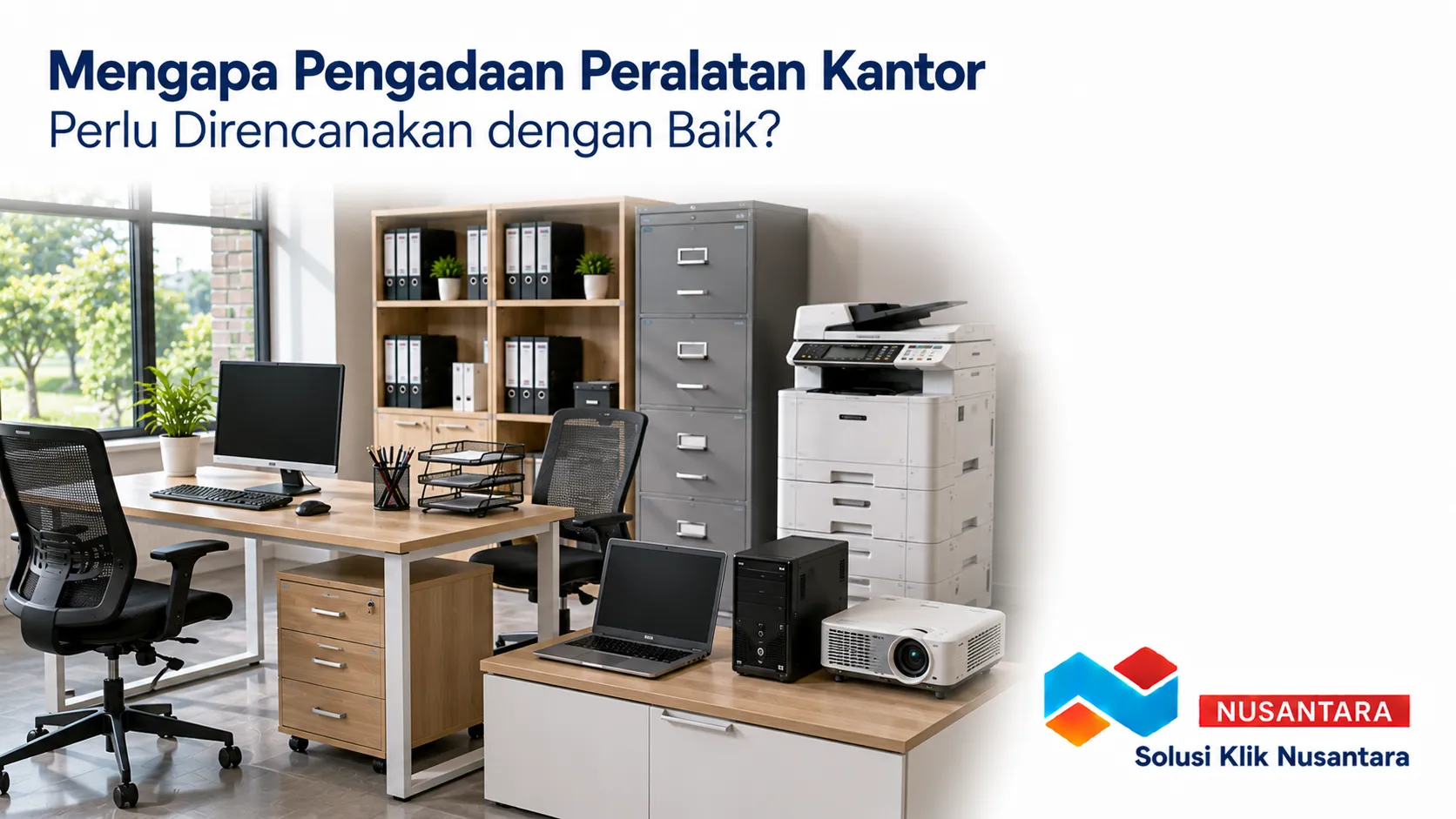 Pengadaan peralatan kantor yang direncanakan dengan baik untuk mendukung efisiensi operasional.