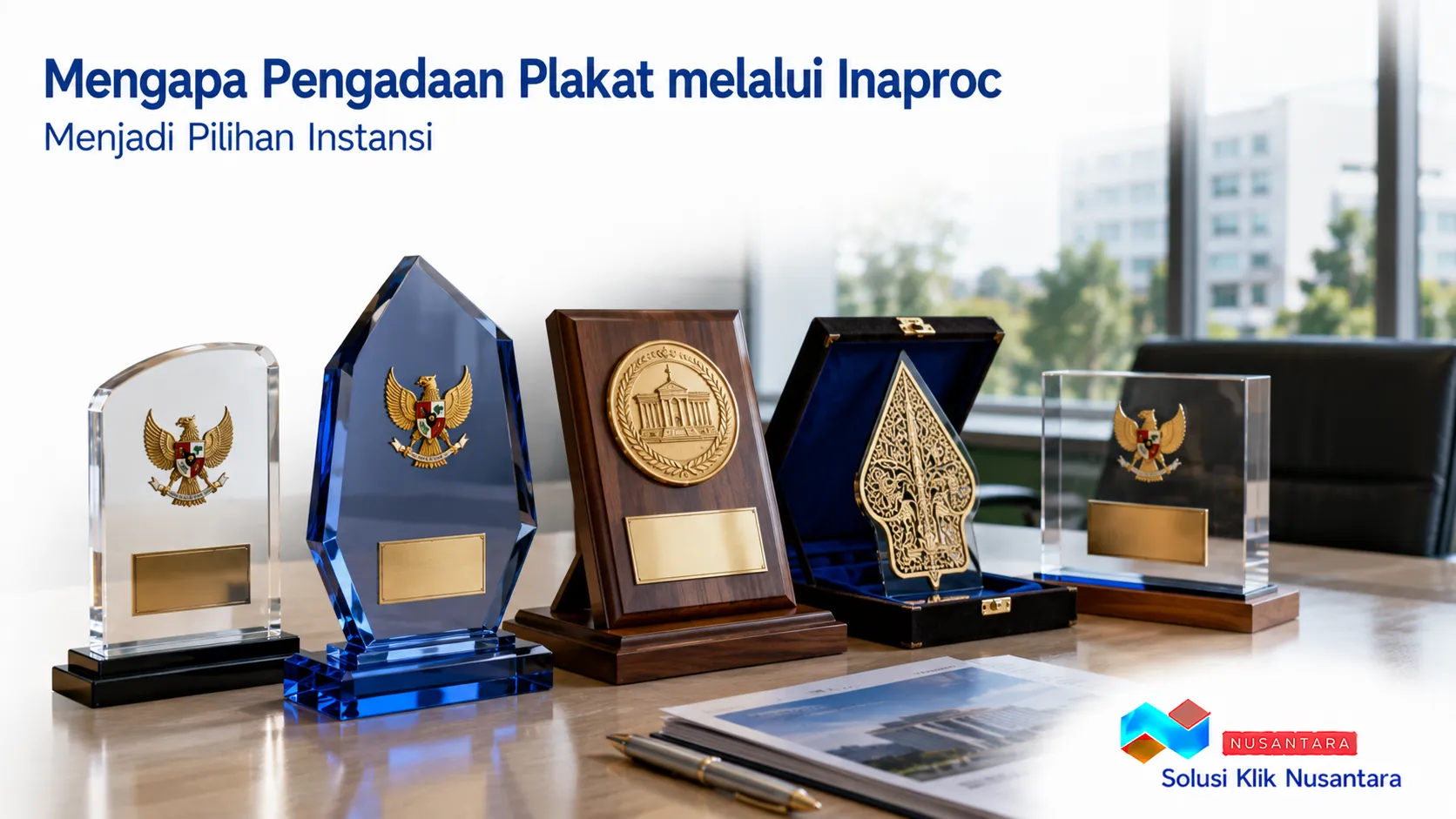 Plakat penghargaan untuk kebutuhan pengadaan instansi melalui Inaproc.