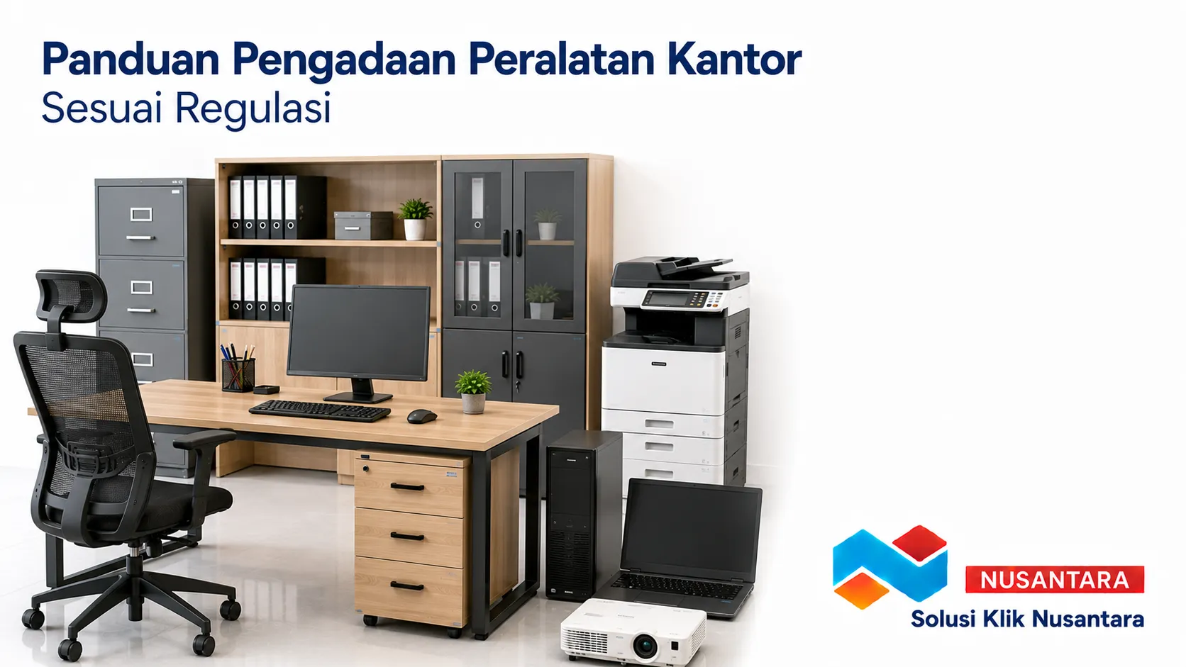 Pengadaan peralatan kantor sesuai regulasi untuk mendukung kebutuhan operasional instansi.