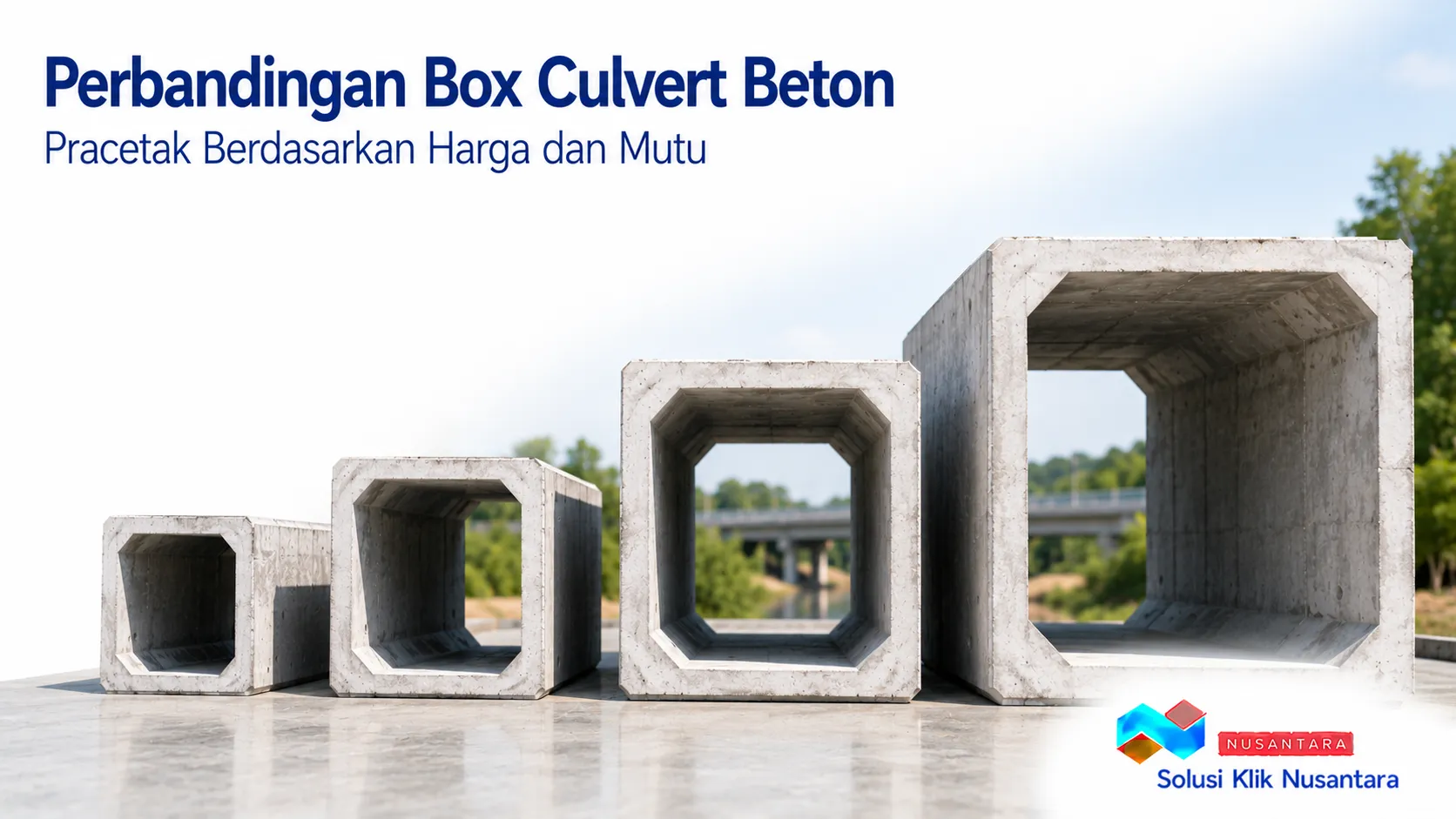 Perbandingan box culvert beton pracetak berdasarkan harga dan mutu untuk mendukung kebutuhan proyek infrastruktur.