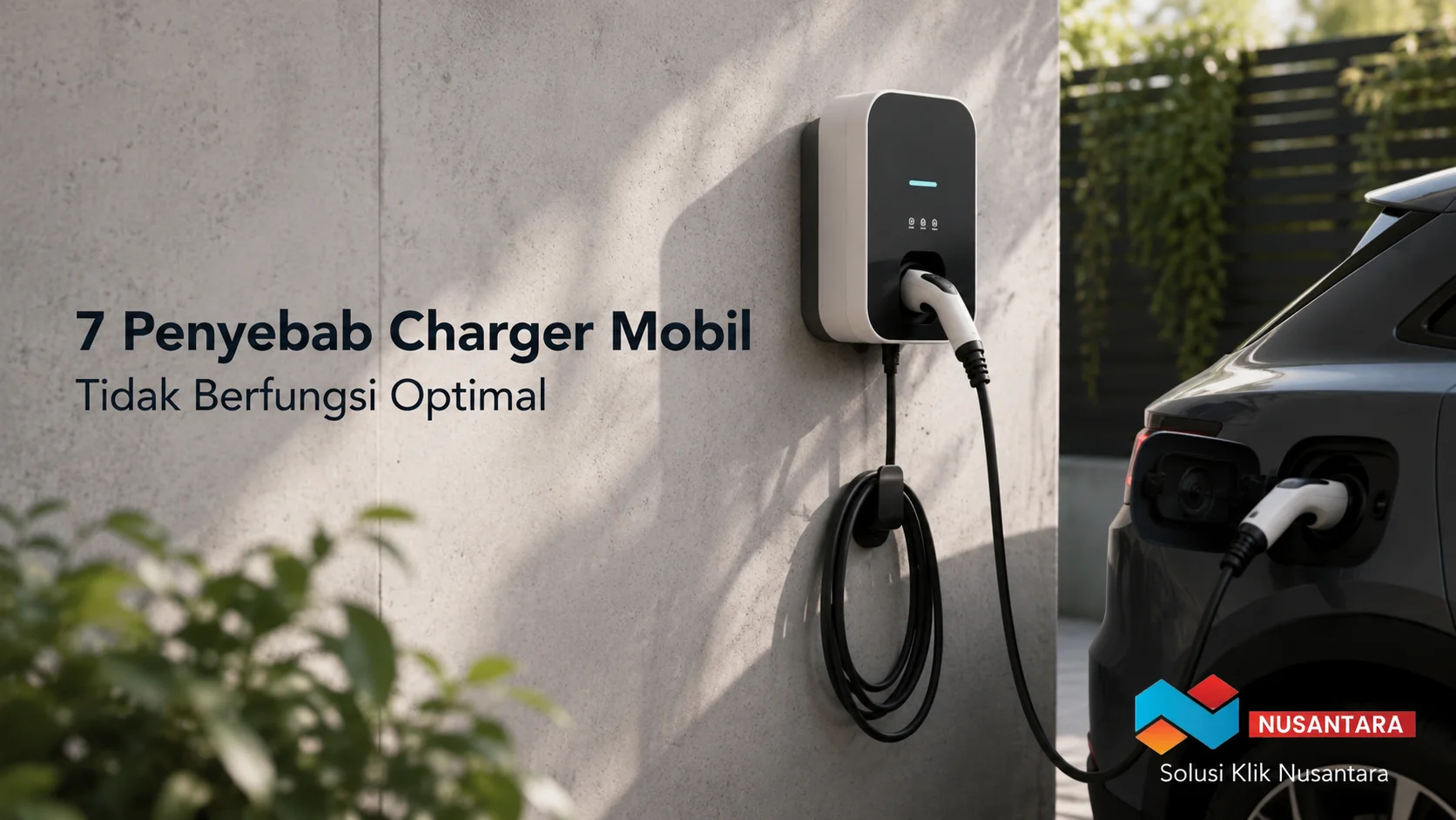 Charger mobil listrik mengalami gangguan pengisian daya.