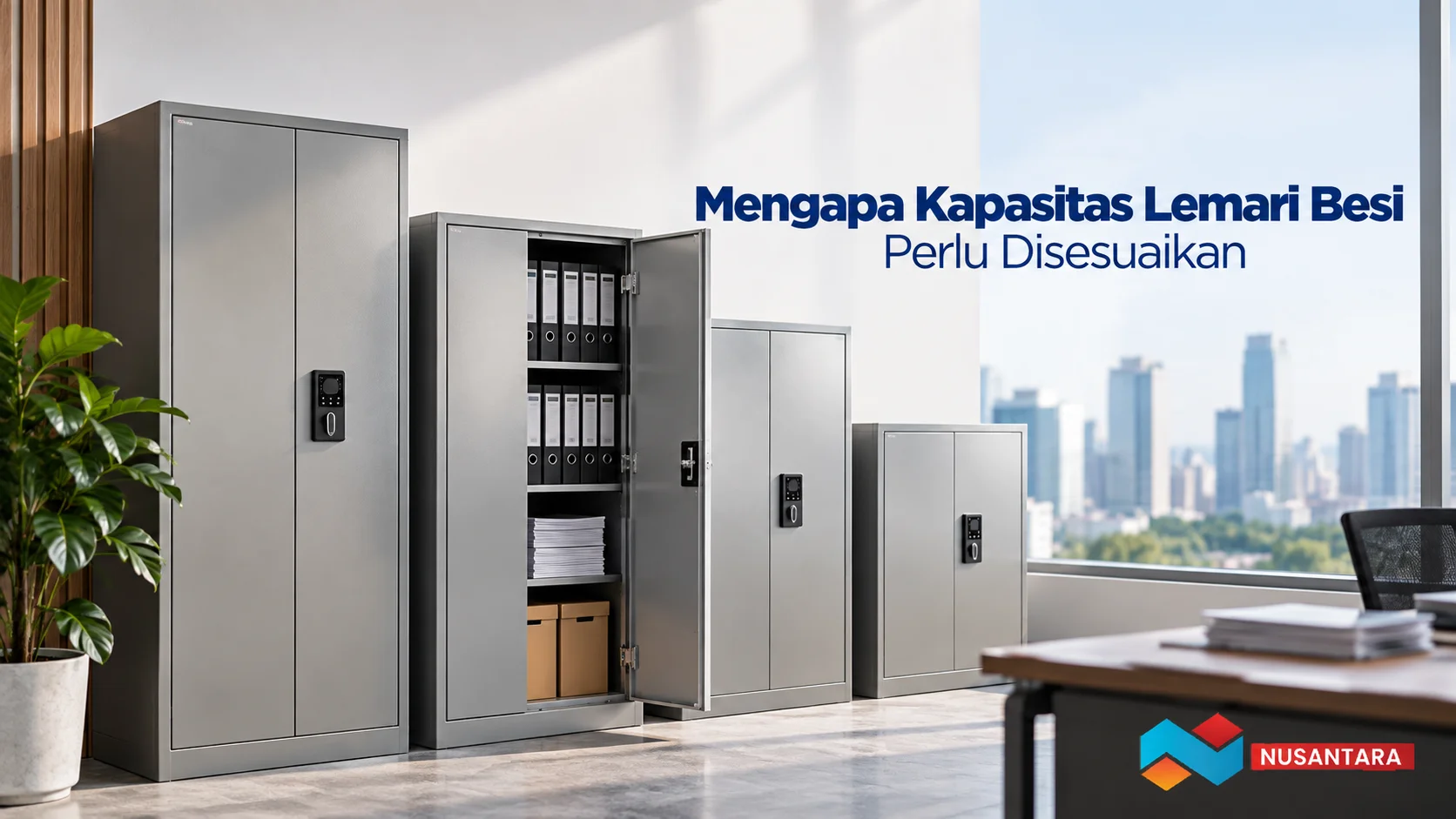 Kapasitas lemari besi sesuai kebutuhan penyimpanan