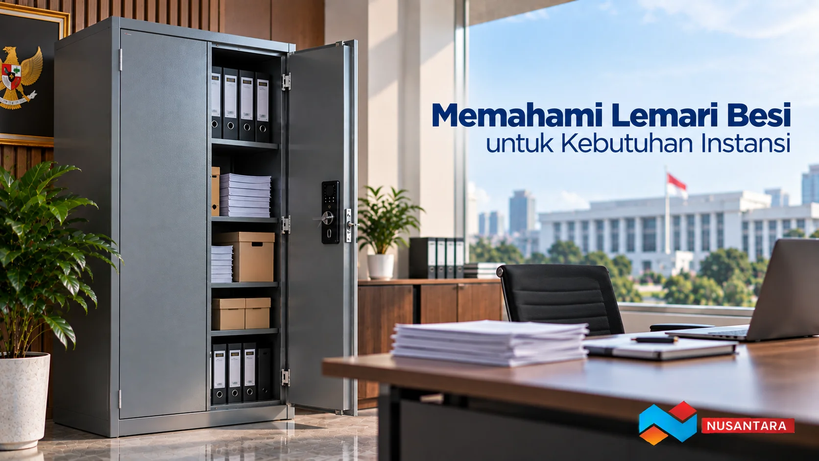 Lemari besi untuk kebutuhan penyimpanan dokumen instansi