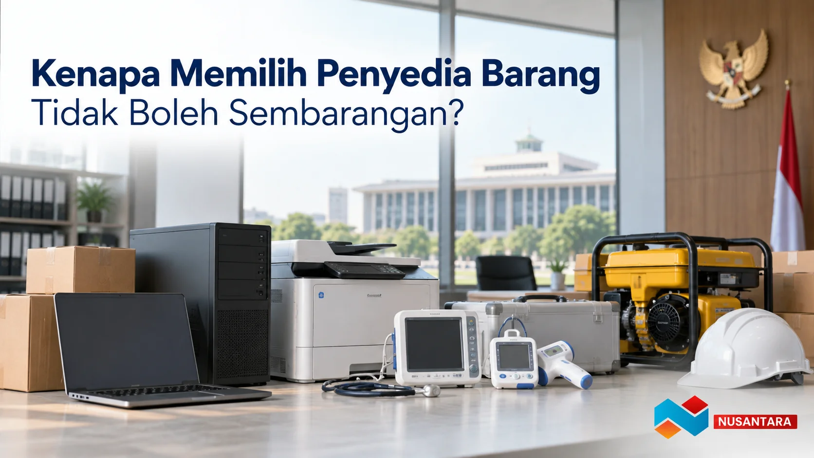Tips memilih penyedia barang untuk kementerian dengan mempertimbangkan legalitas, spesifikasi, harga, dan layanan.