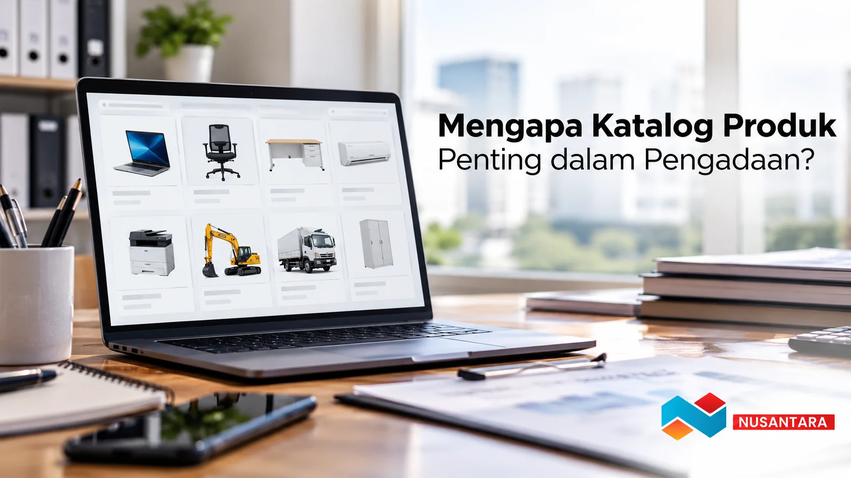 Katalog produk e-katalog untuk memudahkan pencarian dan perbandingan produk dalam proses pengadaan.