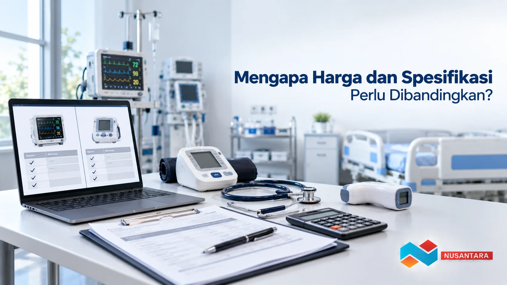 Perbandingan harga dan spesifikasi alat kesehatan