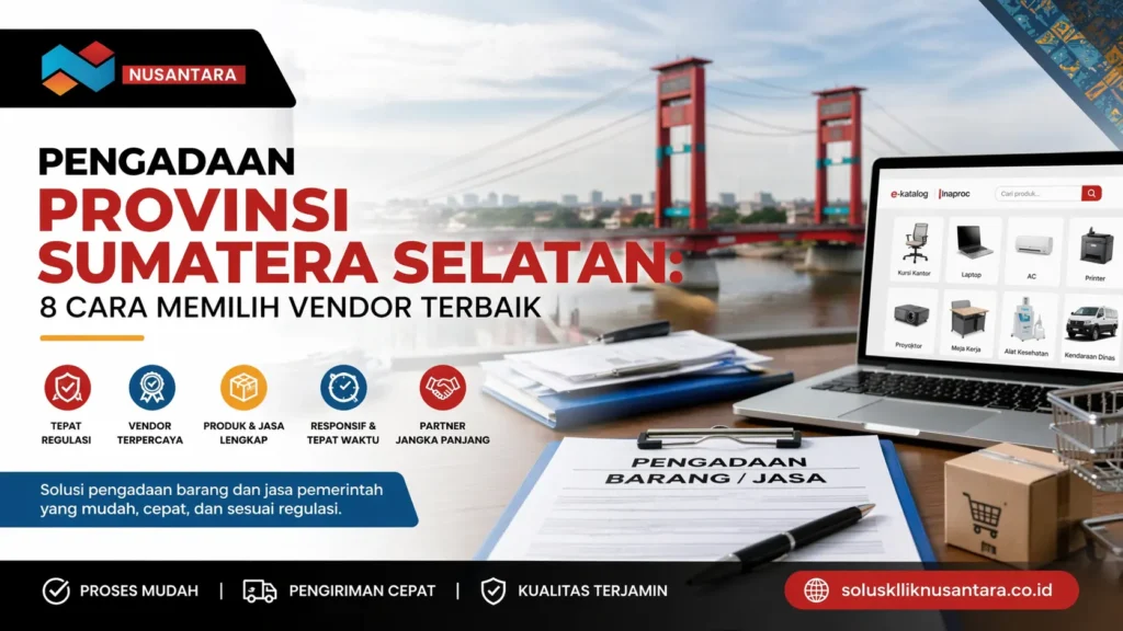 Pengadaan Provinsi Sumatera Selatan 8 cara memilih vendor terbaik untuk kebutuhan barang dan jasa pemerintahan