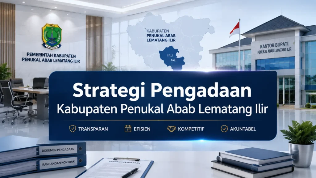 Strategi pengadaan barang dan jasa di Kabupaten Penukal Abab Lematang Ilir dengan sistem transparan dan profesional.