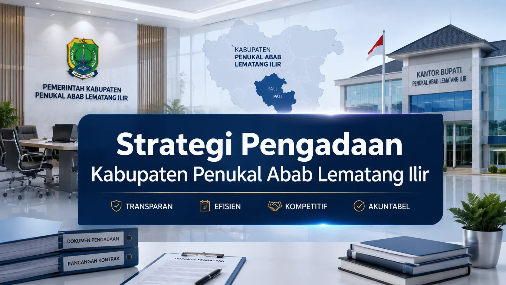 Strategi pengadaan barang dan jasa di Kabupaten Penukal Abab Lematang Ilir dengan sistem transparan dan profesional.