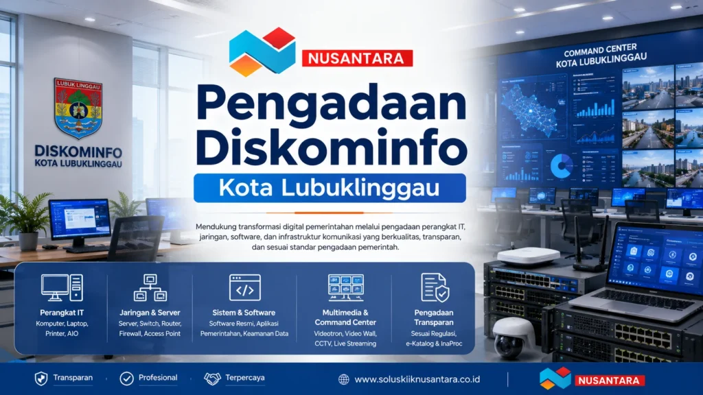 Pengadaan perangkat IT dan infrastruktur digital untuk Dinas Komunikasi dan Informatika Kota Lubuklinggau.
