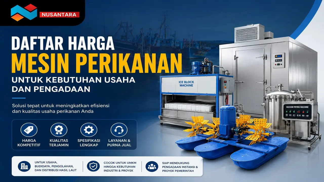 Daftar harga mesin perikanan untuk kebutuhan usaha dan pengadaan