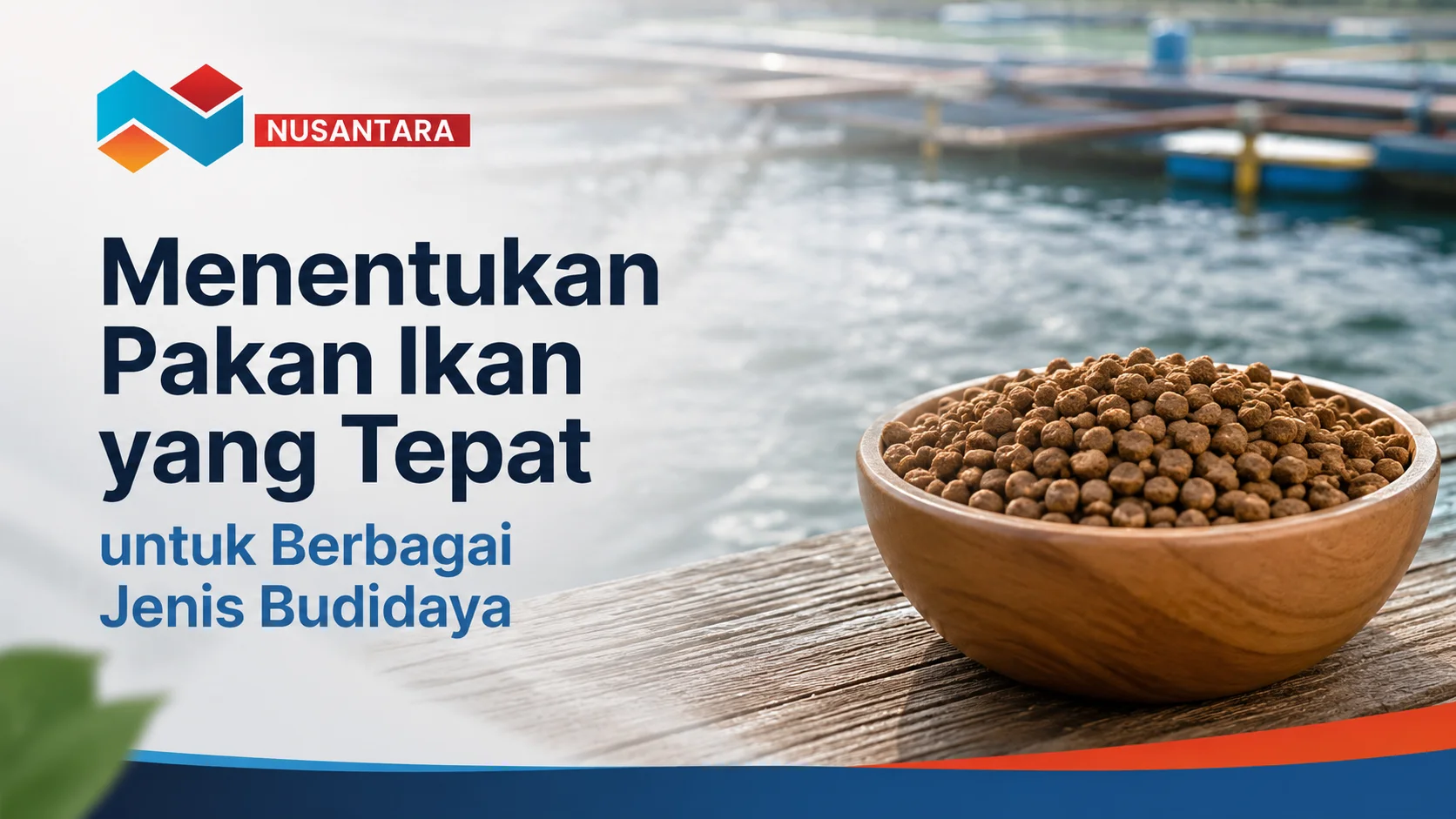 Ilustrasi Gambar Menentukan pakan ikan yang tepat untuk berbagai jenis budidaya bersama Penyedia Pakan Ikan berkualitas untuk mendukung pertumbuhan ikan secara optimal.