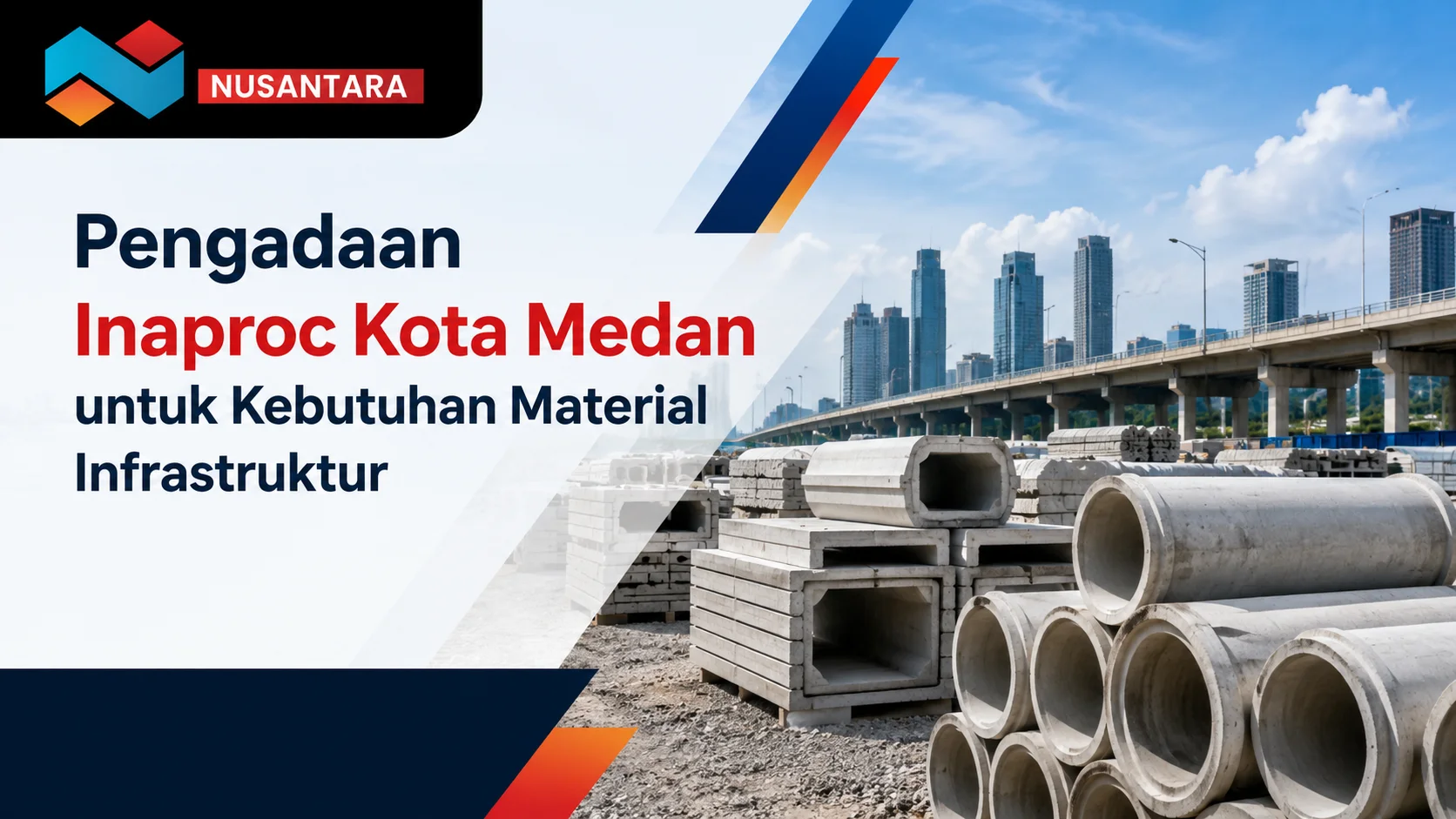 Ilustrasi Gambar Pengadaan Inaproc Kota Medan untuk kebutuhan material infrastruktur berkualitas
