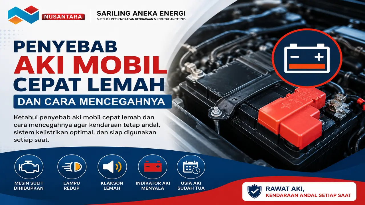 Tanda Aki Mobil Lemah dan Cara Mencegahnya untuk menjaga performa sistem kelistrikan kendaraan | Solusi Klik Nusantara