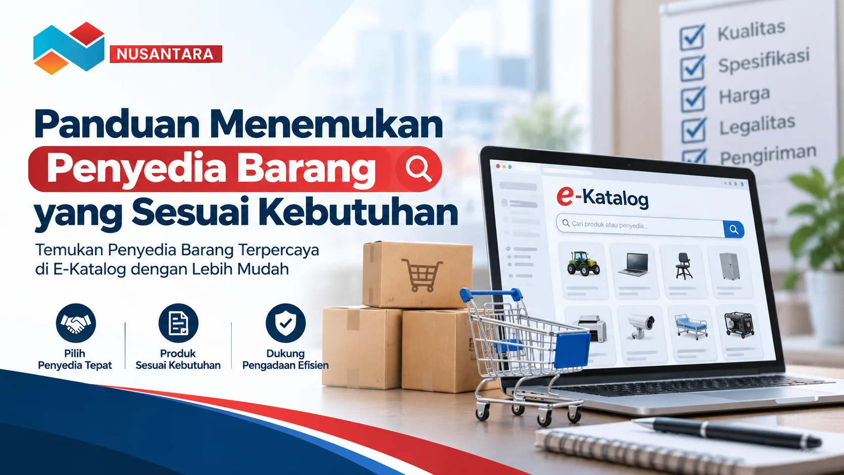 Toko penyedia barang e-katalog untuk menemukan penyedia barang yang sesuai kebutuhan.