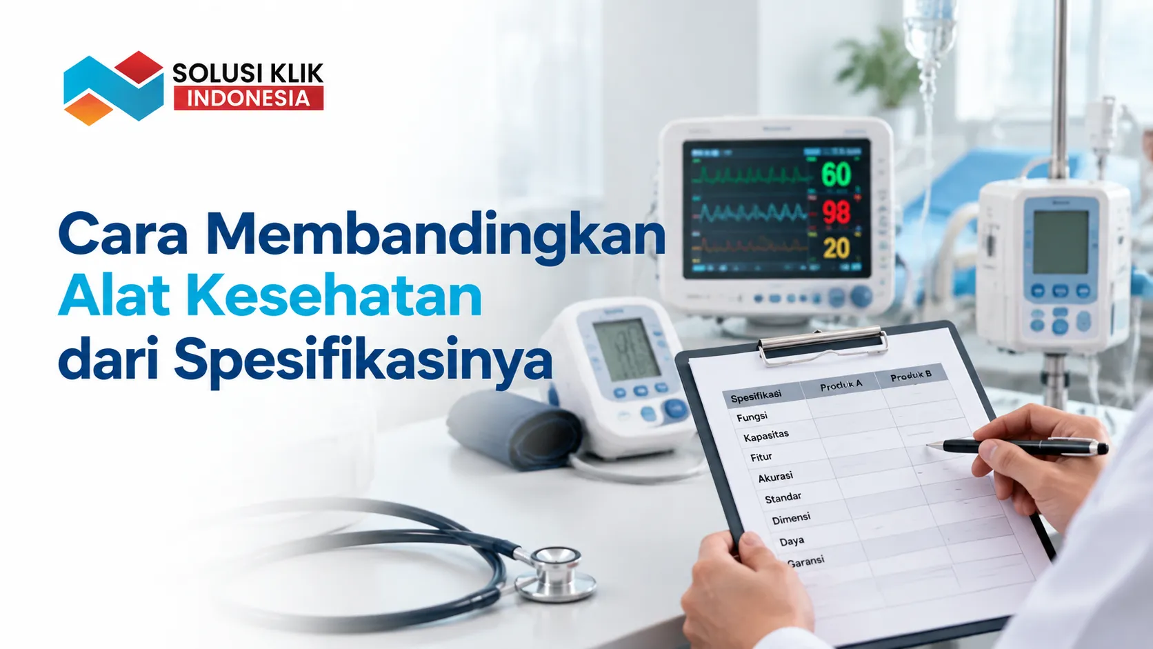 Cara membandingkan spesifikasi produk melalui distributor alat kesehatan e-katalog sebelum pengadaan